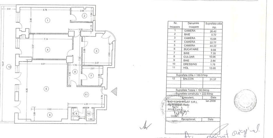 Apartament exclusivist cu 4 camere și terasă generoasă – Herăstrău - Schiță 19