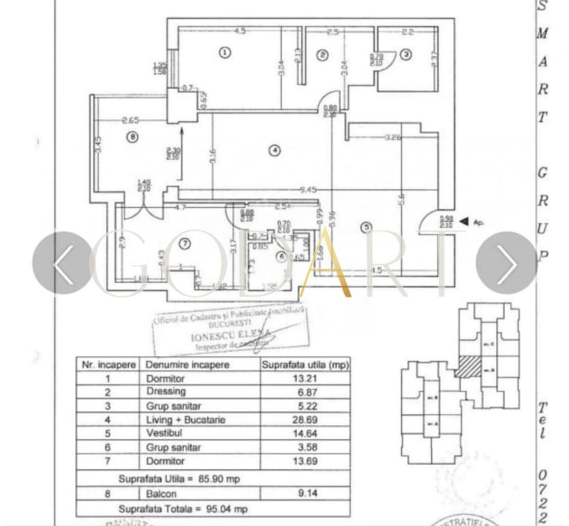READY TO MOVE | 3 CAMERE | UPGROUND | LOC DE PARCARE - Schiță 17