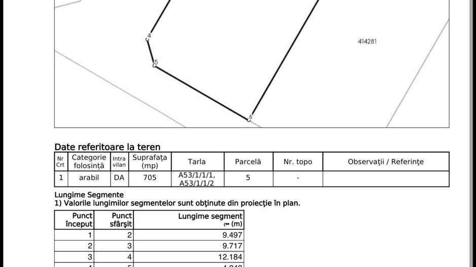 Comision 0% Teren de vânzare  705mp – Dumbrăvița Pt. casă individuala - Poză 3
