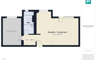 Apartament cu 2 camere în Moşniţa Nouă - Poză 7