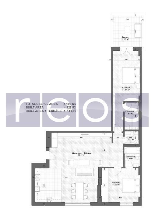 VANZARE | APARTAMENT 3 CAMERE | 109 MP | HERASTRAU | CURTE | MOBILAT-UTILAT - Poză 11