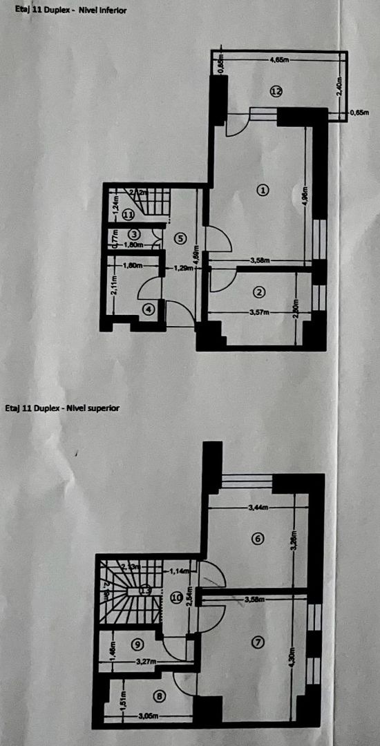 Apartament 3 camere tip penthouse Moghioroș Park | vedere panoramică - Schiță 29
