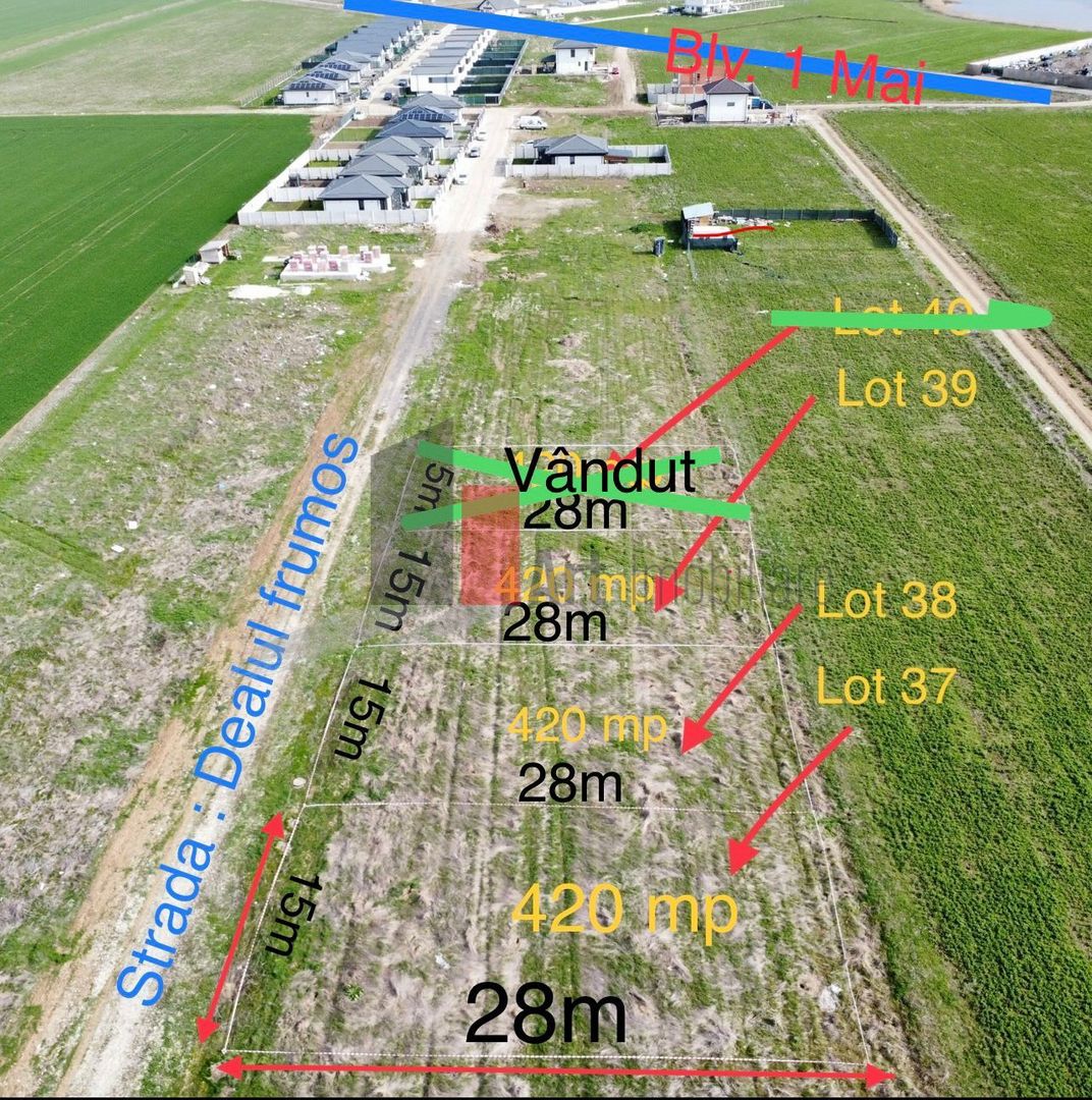 De vânzare  2 loturi de teren in comuna Berceni-Vidra - Poză 1