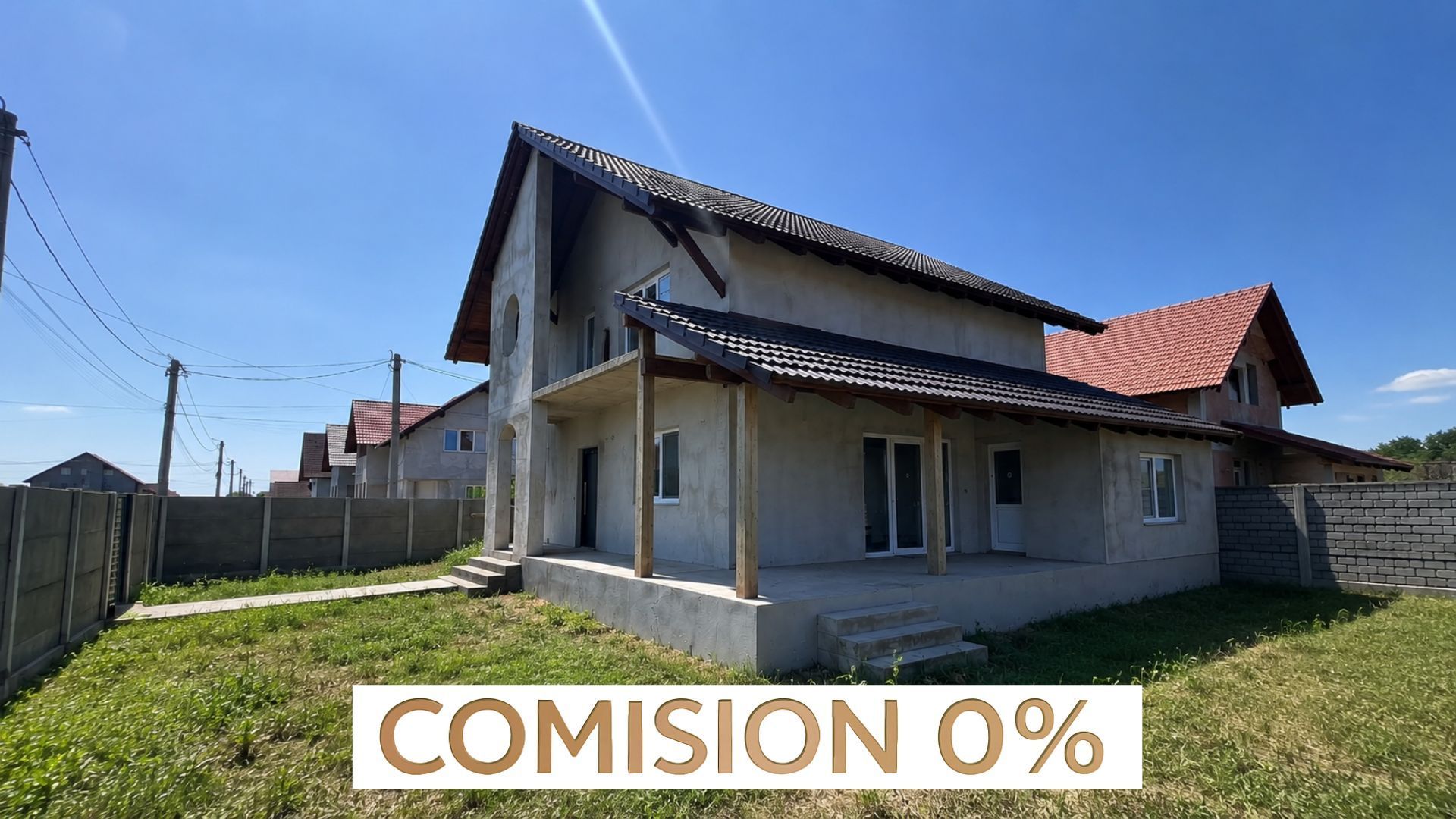COMISION 0% | Individuala Utvin | 131 mp Utili | 528 mp Teren. - Poză 1