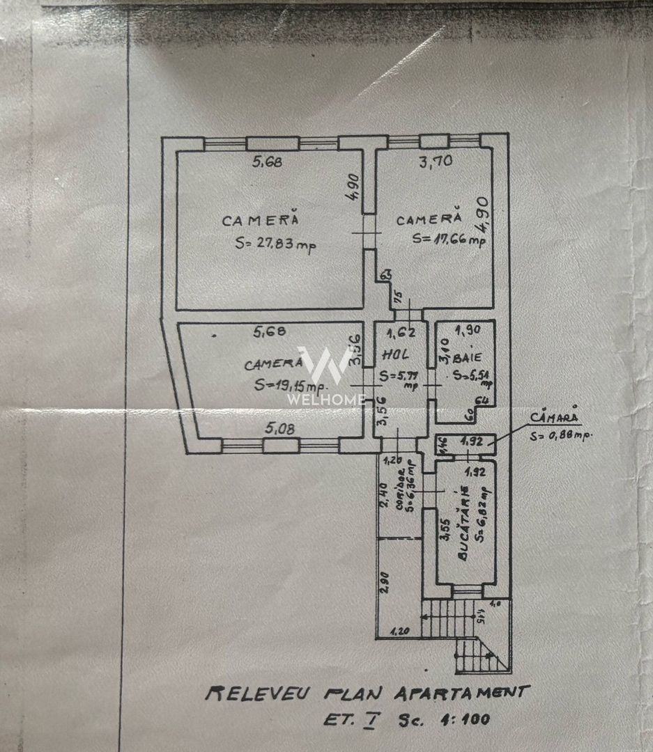 Apartament in INIMA Sibiului,  3 camere generoase + pivnita - Poză 9