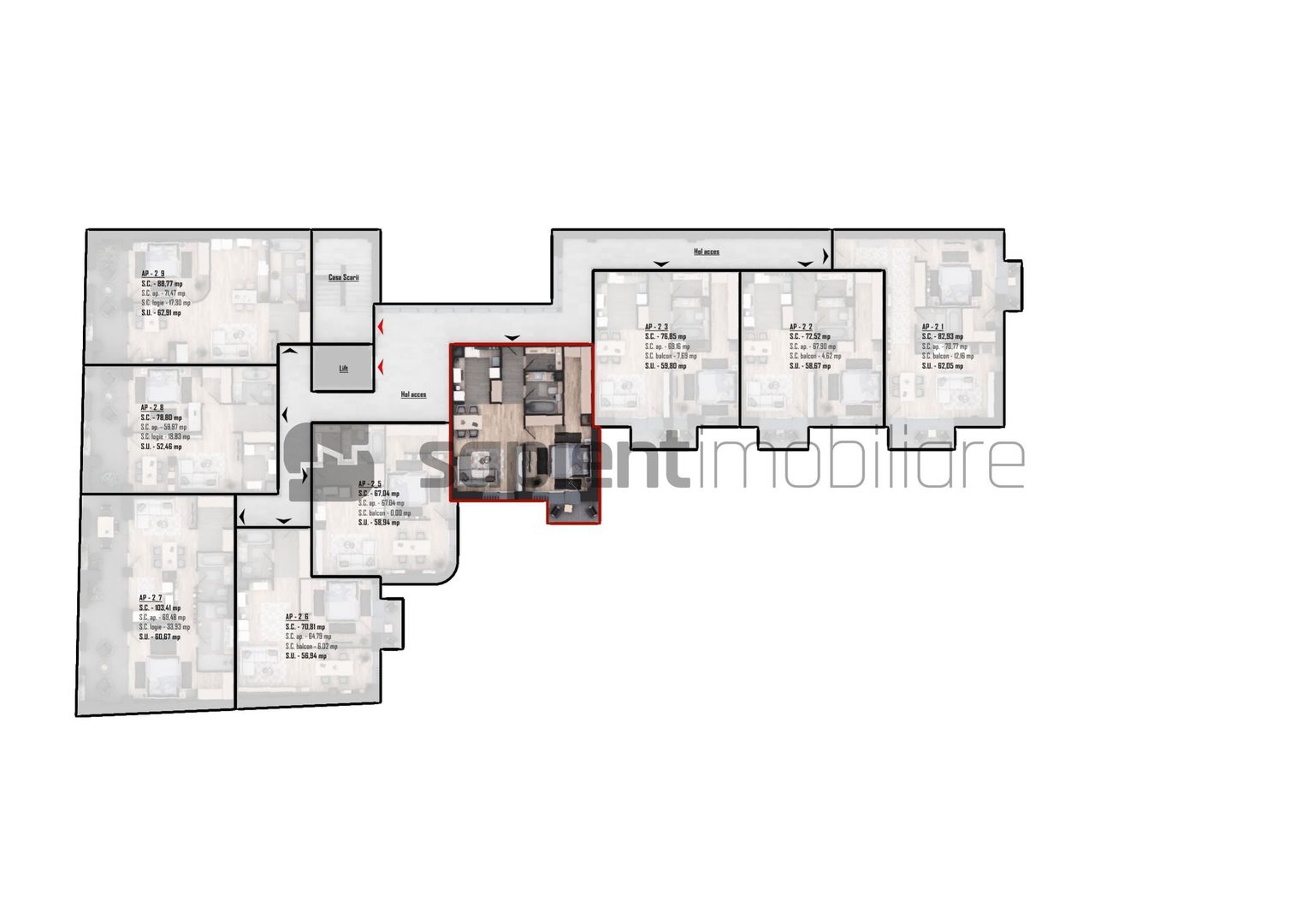 Apartament nou, modern cu 2 camere - Ultracentral -  Cuza Voda - Poză 7