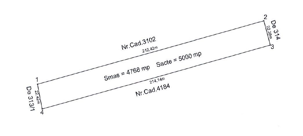Teren 10.000 mp Balotești – Ideal ansamblu rezidențial, acces rapid, utilități - Schiță 3
