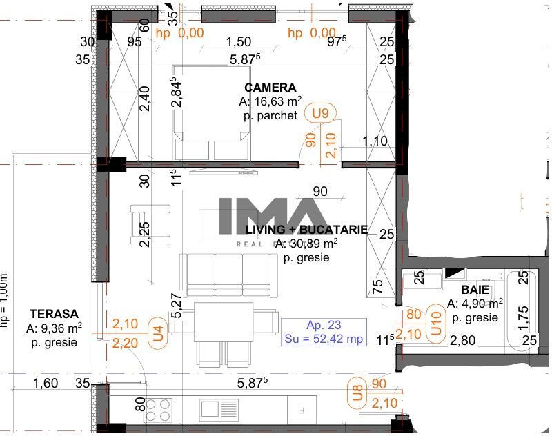 Apartament 2 camere finisat ,cartier iris - Poză 4