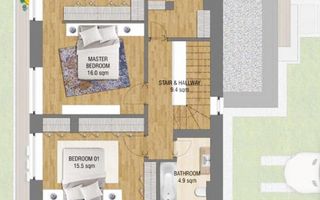 vila 4 camere | Amber Gardens | Otopeni | Tunari | 2 parcare - Poză 19