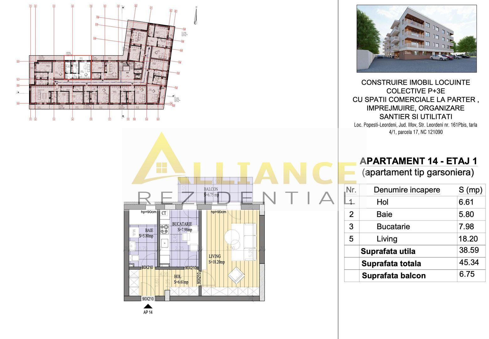 ⁠Proiect Rezidențial Nou – Garsoniere, Studiouri și Apartamente - Poză 13