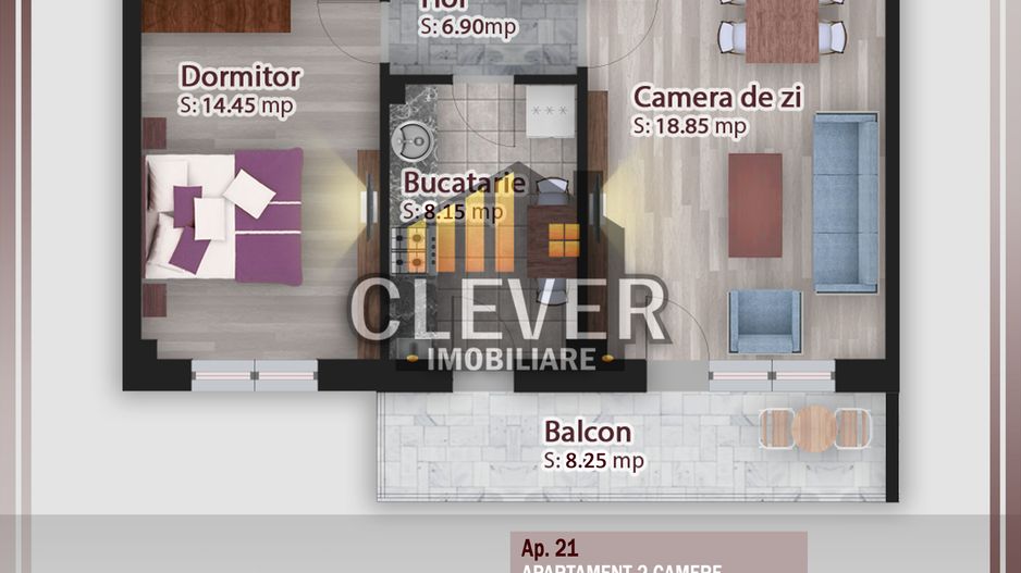 Direct Dezvoltator Comision 0%, Apartament 2 camere - Pallady - Schiță 18