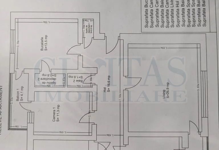Apartament 4 camere, 2 bai, 2 balcoane, Plopilor Vechi - Poză 11