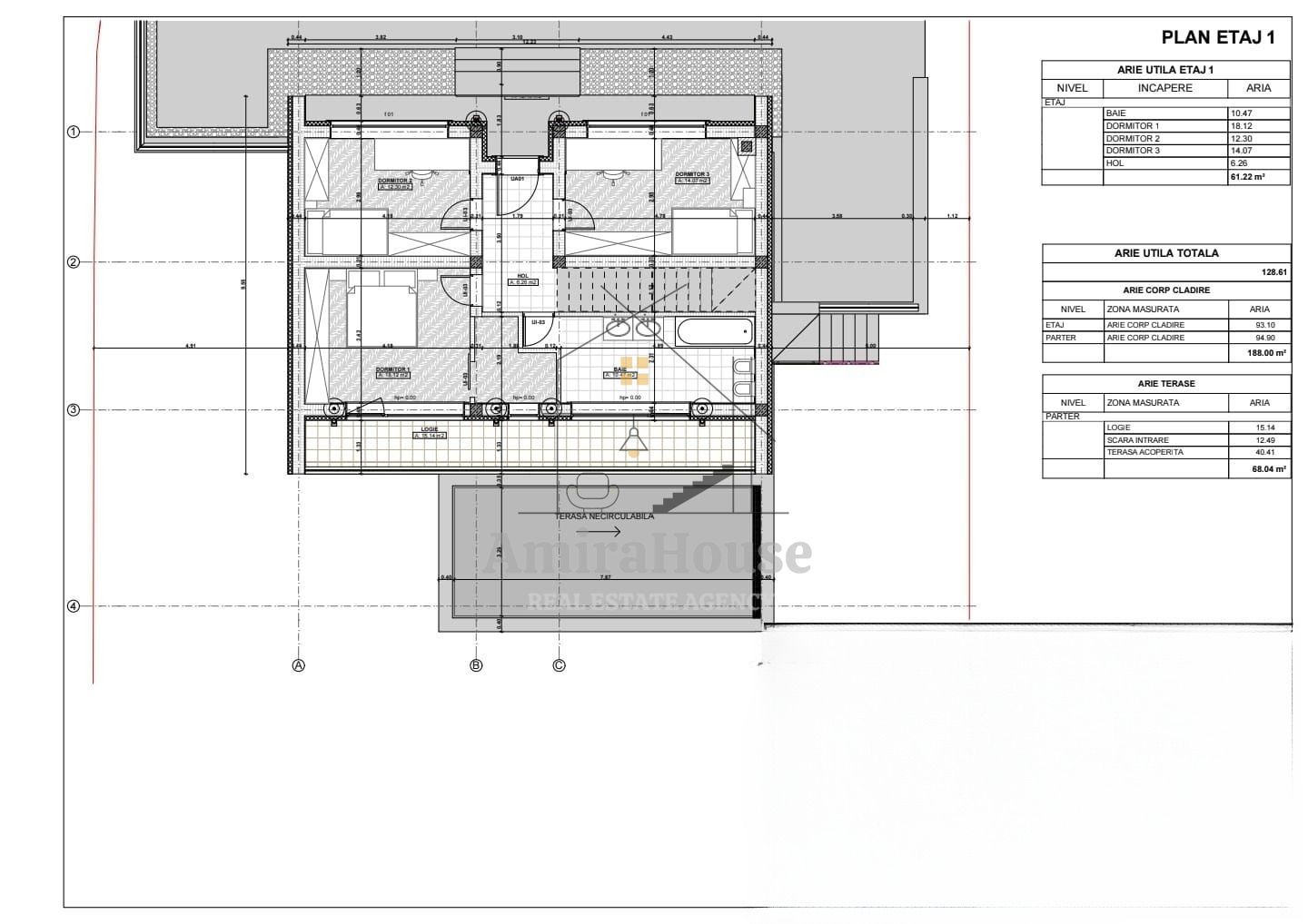 Casa individuala, 129 mp utili, teren 583 mp, terasa 68 mp, zona Sun Garden - Poză 14