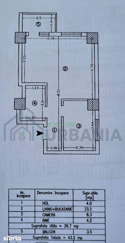 Apartament 2 camere, open space, Palas-Lazăr Residence, Iași, 43,20 mp, etaj 8/11, mobilat-utilat, 140.000 € - Poză 2