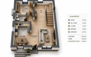 Casa Individuala Moderna 600 mp de teren, Cartierul Tineretului - Schiță 4