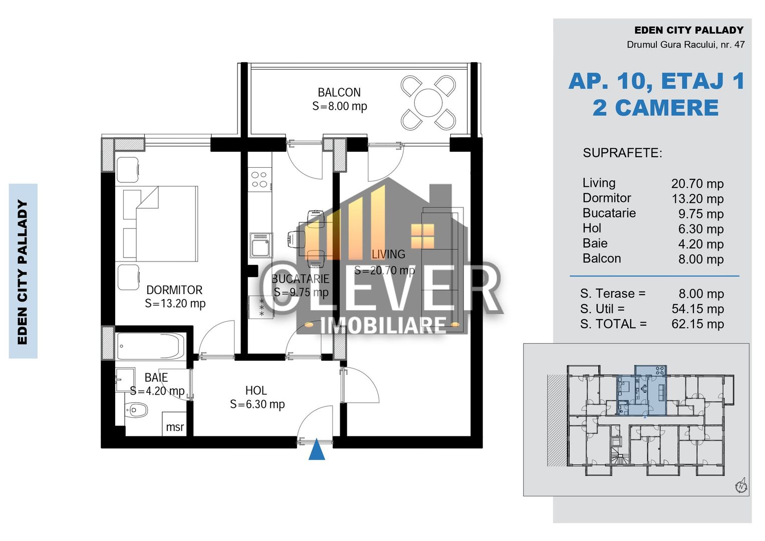 Direct Dezvoltator | 2 Camere Etaj 1 | 15 min. Metrou Teclu - Schiță 8