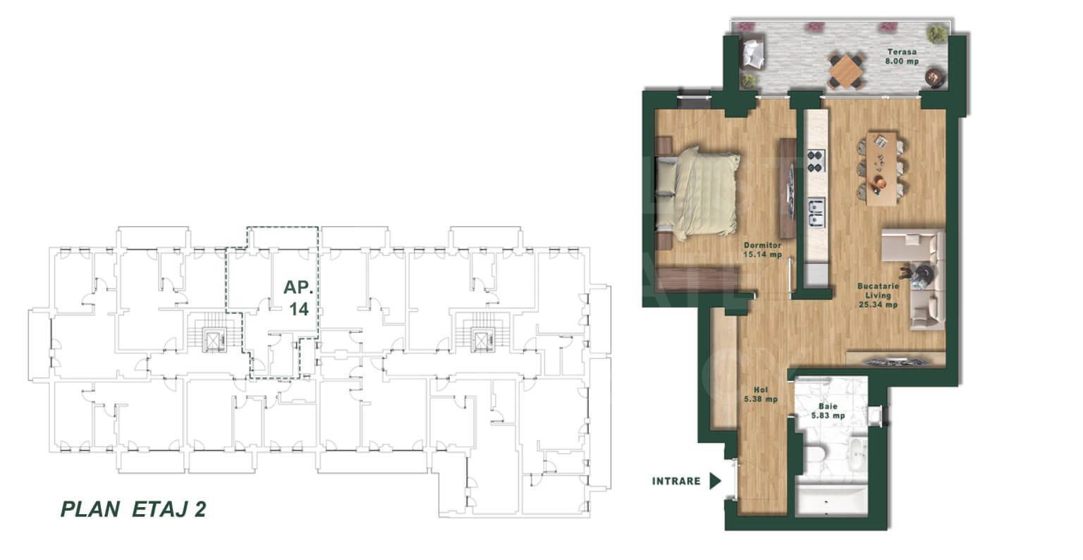 Vânzare, apartament, 2 camere, zona Torontalului, Timișoara - Poză 6