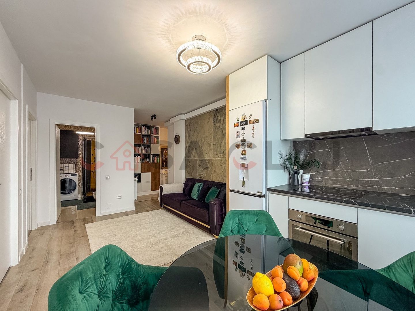 Apartament cu 2 dormitoare + living cu bucatarie open space - Poză 4