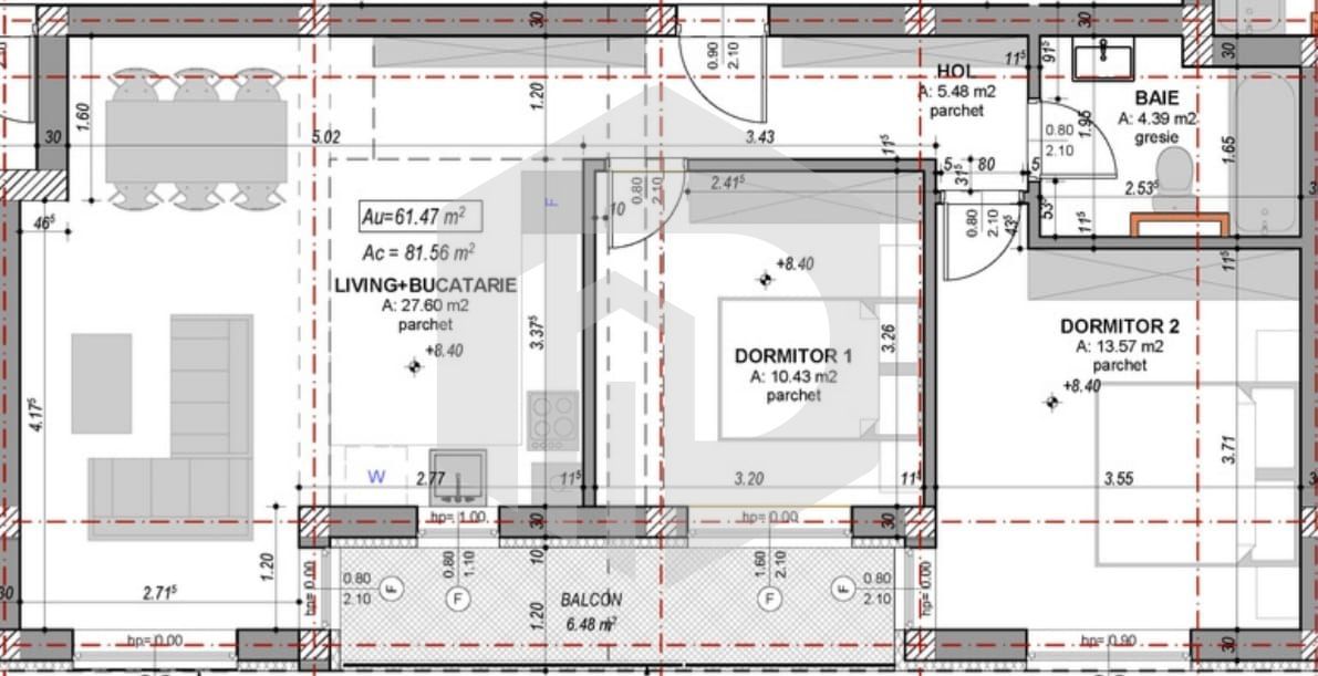 Profita Acum - Apartament 3 camere - 61 mpu - LA Cheie - Poză 1