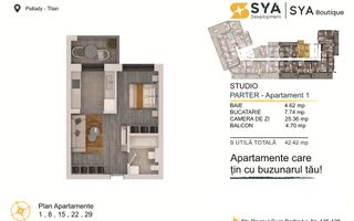 Garsoniera dubla | Spatiosa | Pallady | Comision 0% metrou Teclu - Poză 2