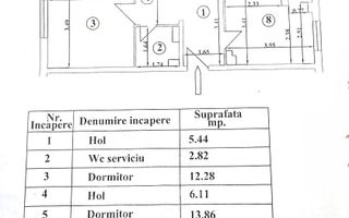 Trei camere decomandat ultra-renovat 2 bai Mcdonalds etaj 2 - Schiță 13