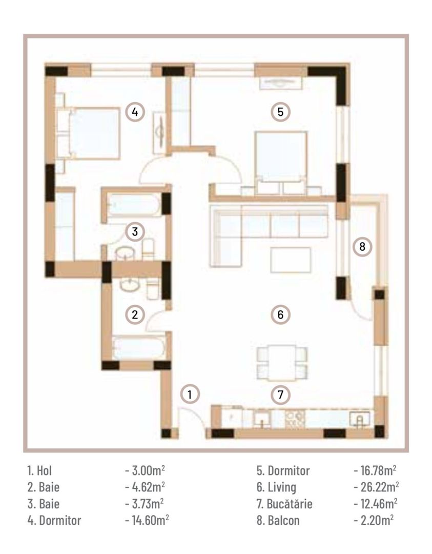 Apartament 3 camere – Iancu Nicolae - Poză 6