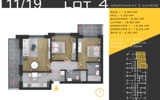 Apartament 3 camere-Metrou Teclu-Theodor Pallady-Sector 3 - Poză 2