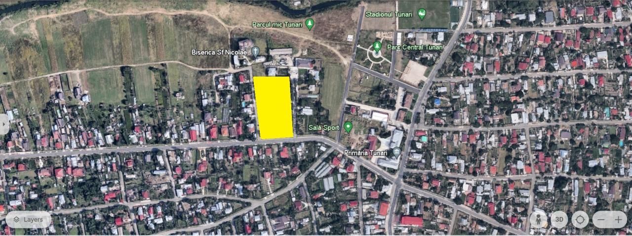 Tunari, langa Primarie, cu pozitie excelenta, 8.800 mp. teren stradal 1 Decembrie - Poză 2