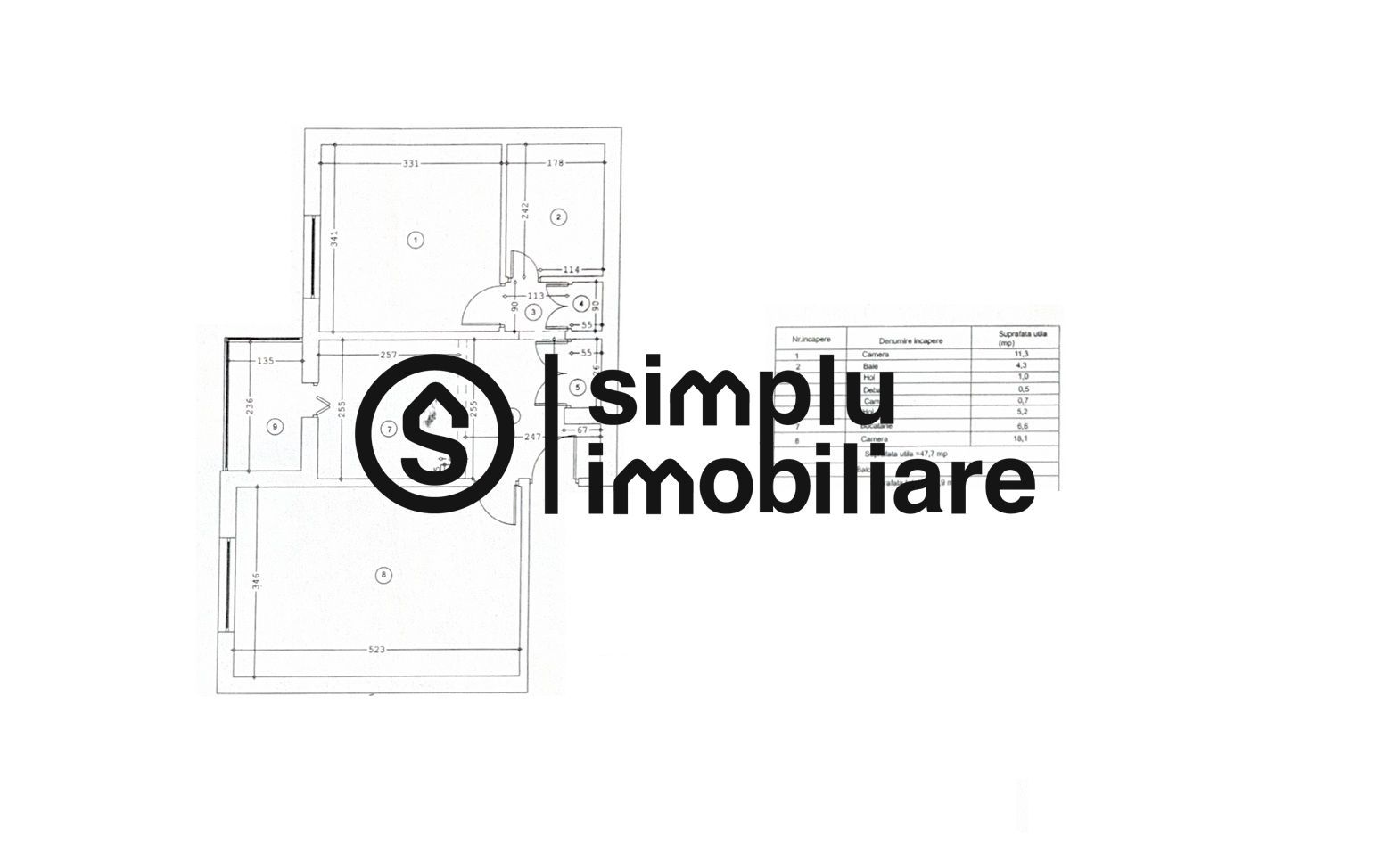 Apartament 2 camere Lapus - Schiță 8