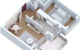 Apartament 2 camere 64 mp, Comision 0 - Theodor Pallady - Schiță 16