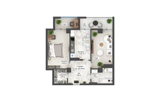 Vânzare apartament- 2 camere 65.5 mp, str. N. Zelinski, Botanica - Poză 6