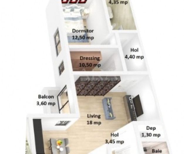 Apartament in Constructie Noua. Parcare Subterana. Finisat. - Poză 7