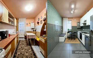 Apartament 3 camere, etaj 1/4, strada Banat, Tudor - Poză 3