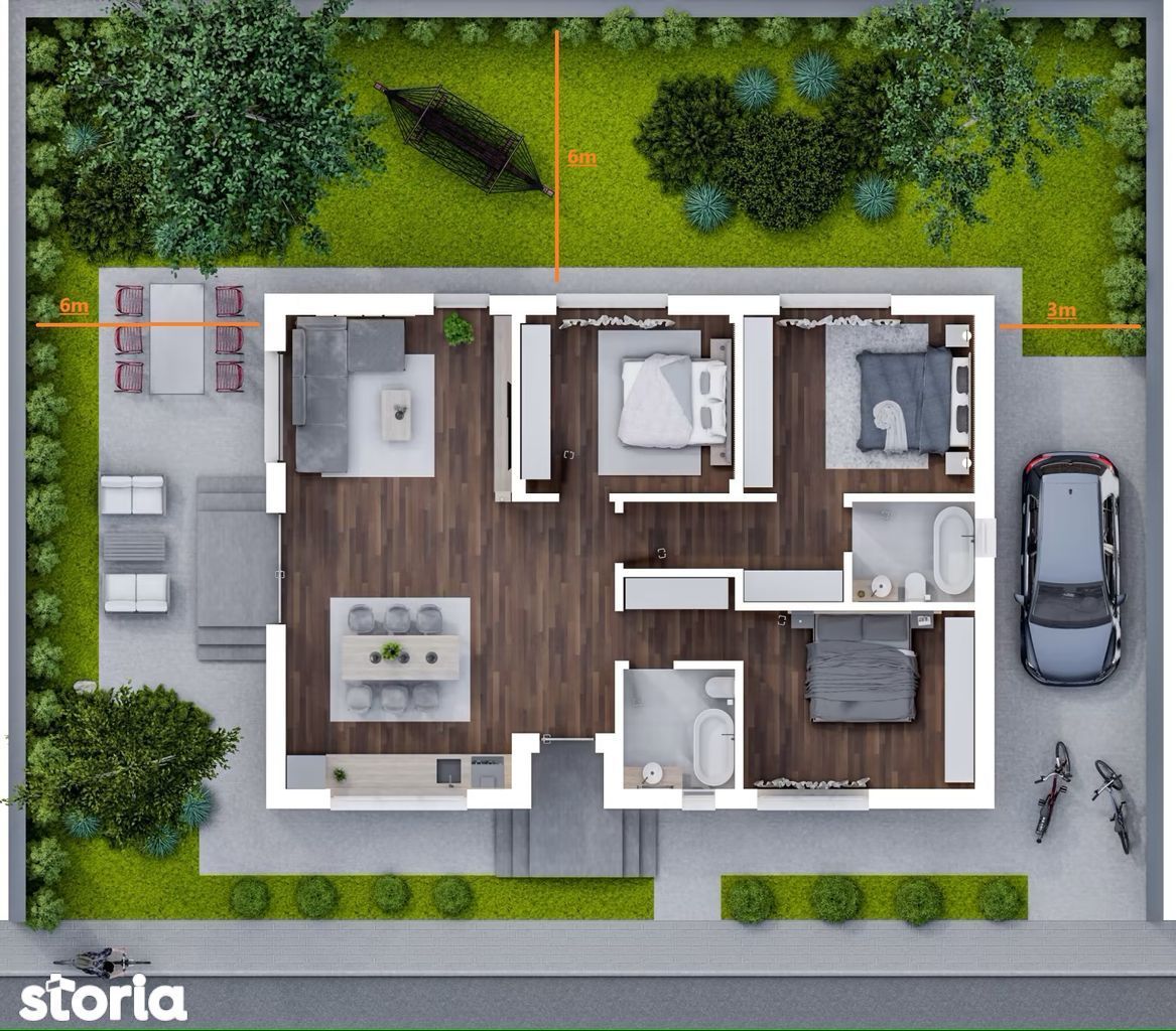 Casă individuală 4 camere Tunari - Poză 6