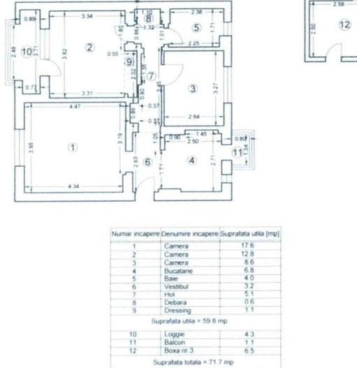 Apt de inchiriat dorobanti 3 camere nemobilat intretinere redusa - Poză 12