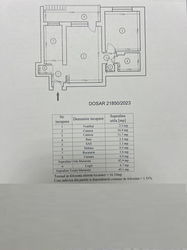De vanzare apartament 2 camere Orizont - Poză 7