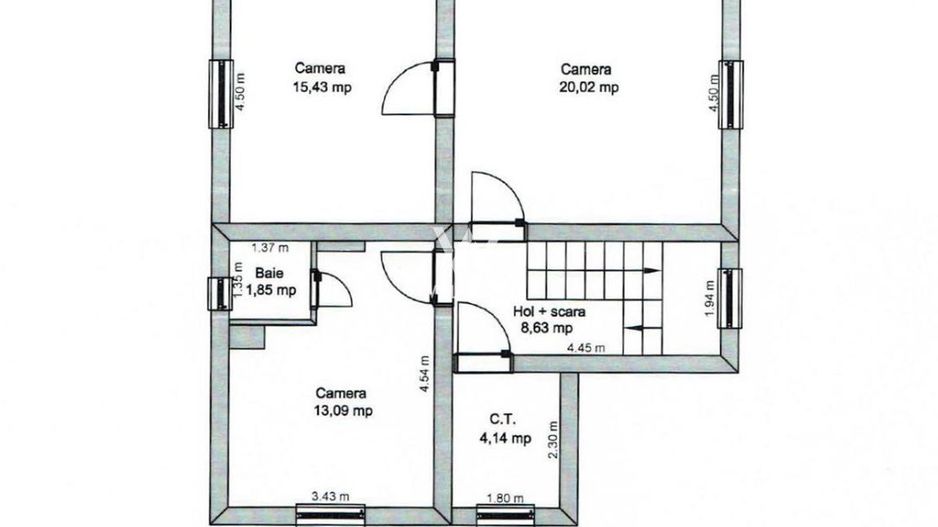 Cladire birouri COMPLET AMENAJATA,zona Bvdl Victoriei, Sibiu - Schiță 11