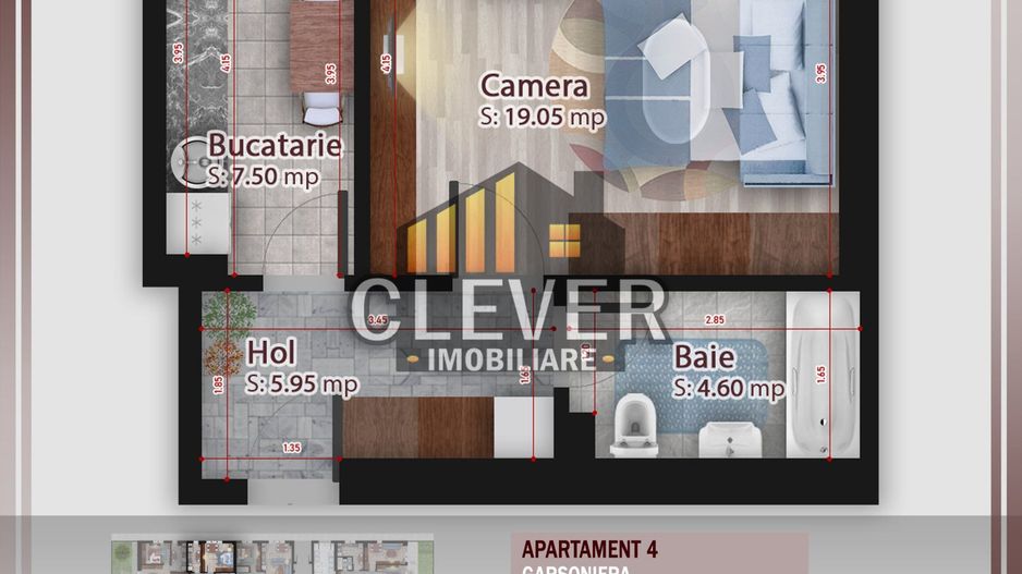 Garsoniera Cocheta Theodor Pallady Metrou Nicolae Teclu - Poză 2