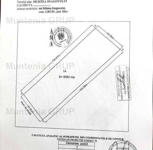 Super locatie ! Silistea Snagovului, 6.083 mp. teren cu deschidere de 44 ml. - Poză 5