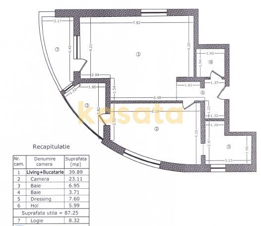 Apartament 2 camere | Herastrau | Loc parcare | Boxa - Schiță 13