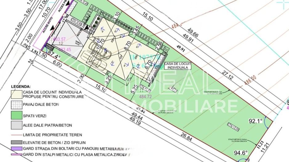 Casa Individuala cu 4 camere si 700 mp teren, in Tocile - Schiță 11