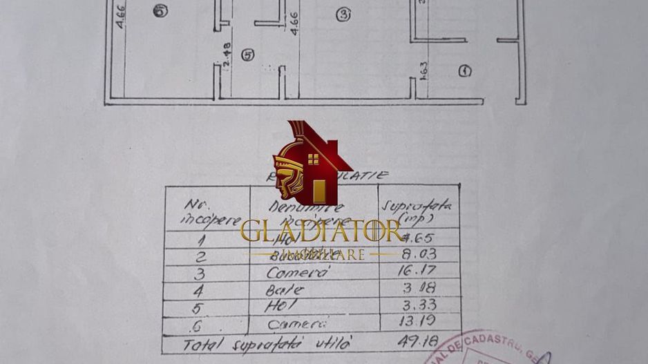 Apartament cu 2 camere mobilat Tatarasi - Poză 3