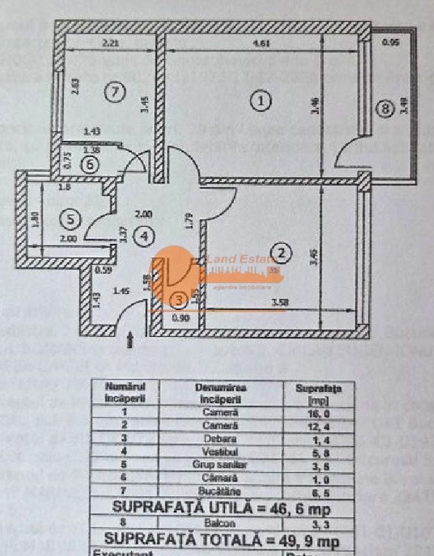 Apartament 2 Camere Șos. Giurgiului - Schiță 13