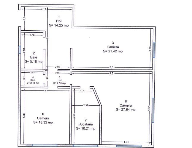 Apartament deosebit cu 3 camere în zona P-ta Victoriei - Poză 19