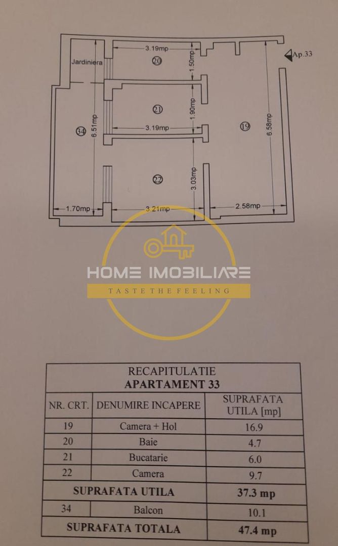 🏠Apartament 2 camere, 48mp // Decomandat // Etaj 7/12, Tatarasi - Langa Lidl - Poză 10