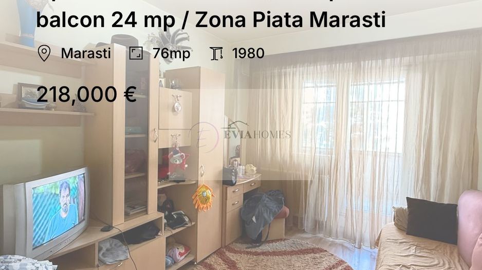 Apartament 3 camere / 76 mp utili + balcon 24 mp / Zona Piata Marasti - Poză 1