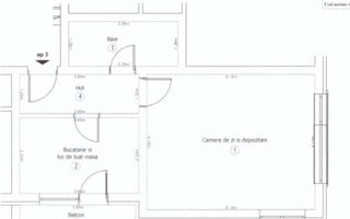 Garsonieră de Vânzare | Parcare | 42 mp | Tractorul - Poză 7