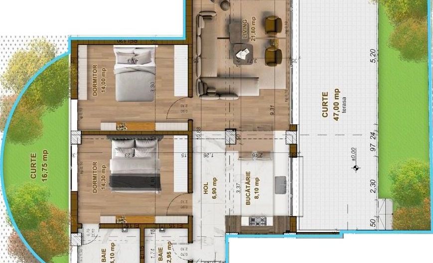 Apartament de vânzare 3 cam în Natural Residence - Poză 1