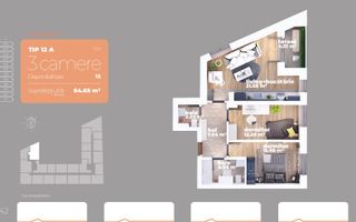 Apartament modern 3 camere 2 Bai Titan Sector 3 - Poză 2