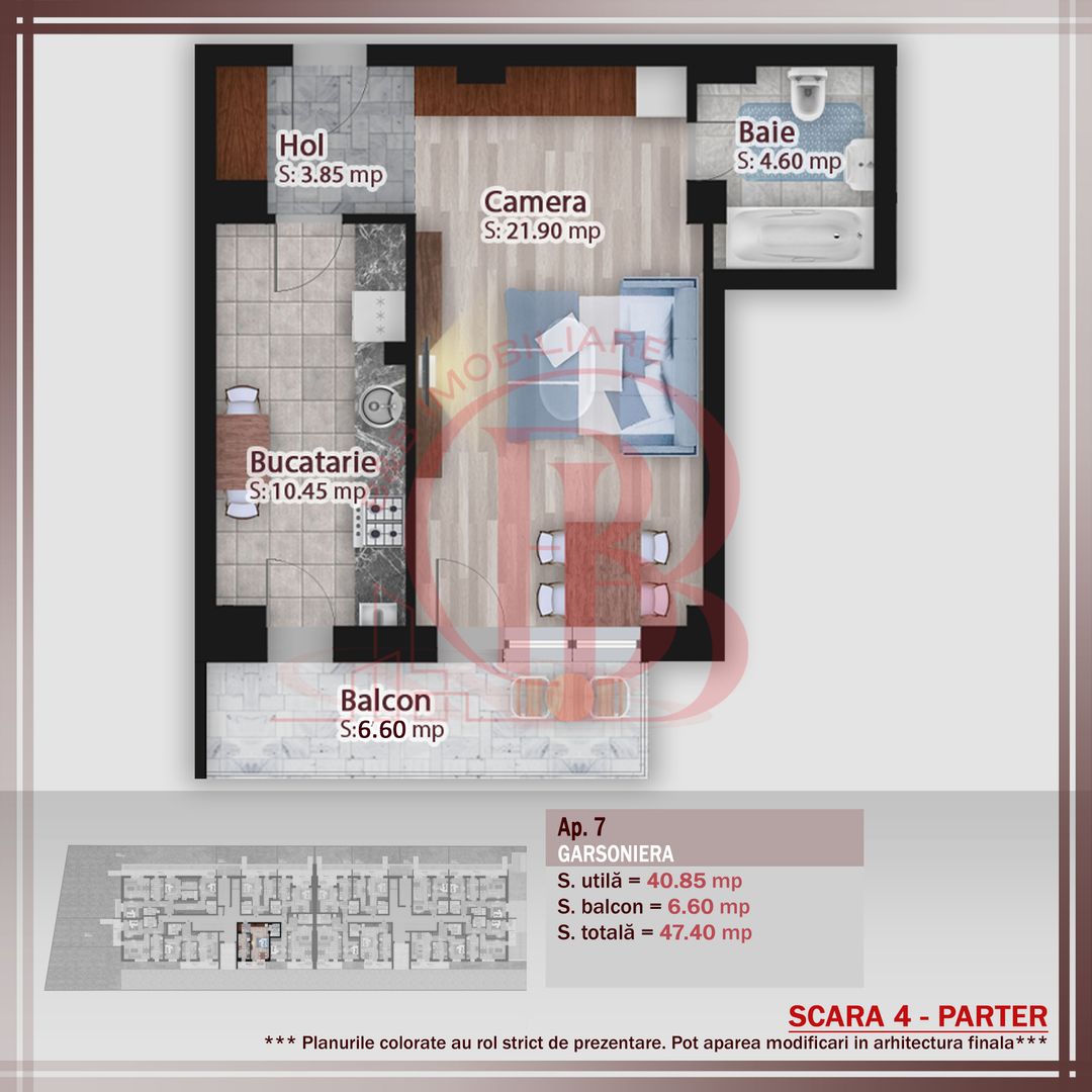 Garsoniera Spatioasa-Compartimentare Ideala-Theodor Pallady - Schiță 2